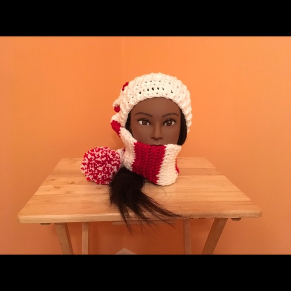 Hand crocheted long stocking hat - Picture 3 of 4